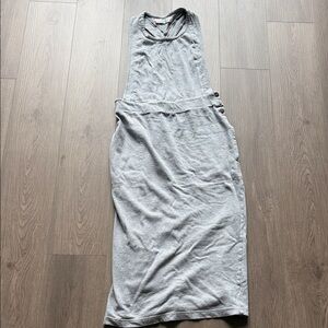 Elegant Backless Gray Dress